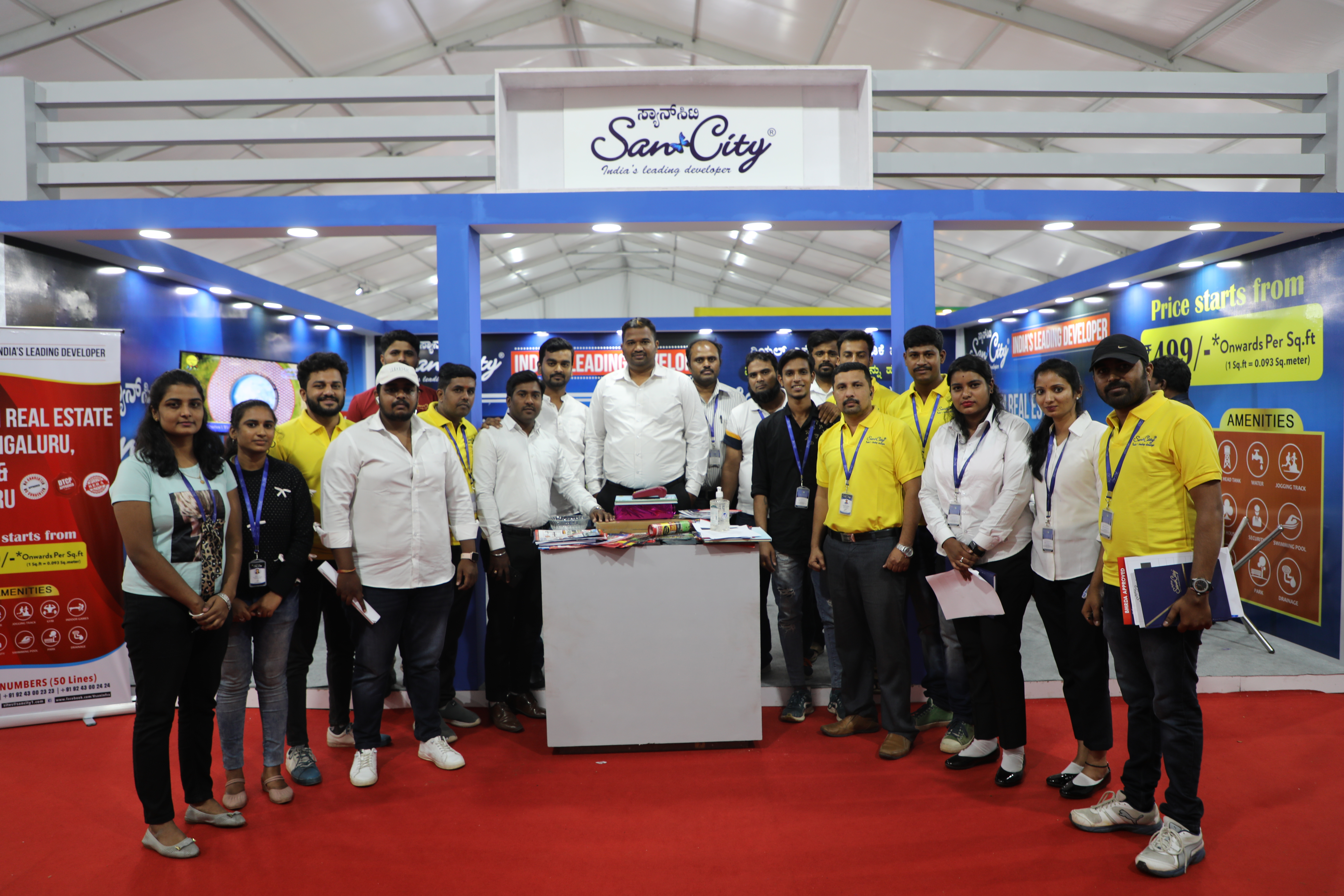 San City team at exhibition
